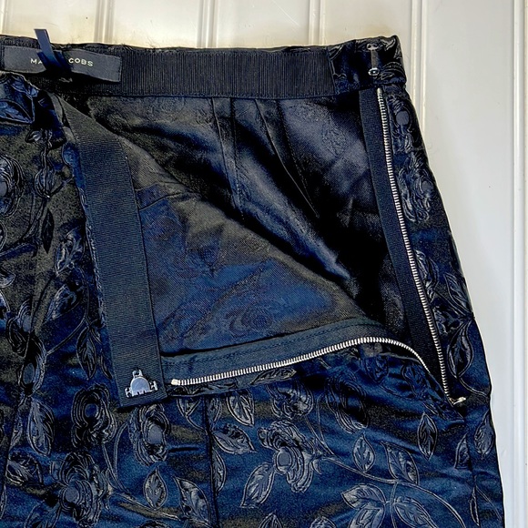 Marc Jacobs Black Satin Jacquard Dress Pants Size 6 - Picture 7 of 12